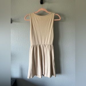 Camel dress with pockets